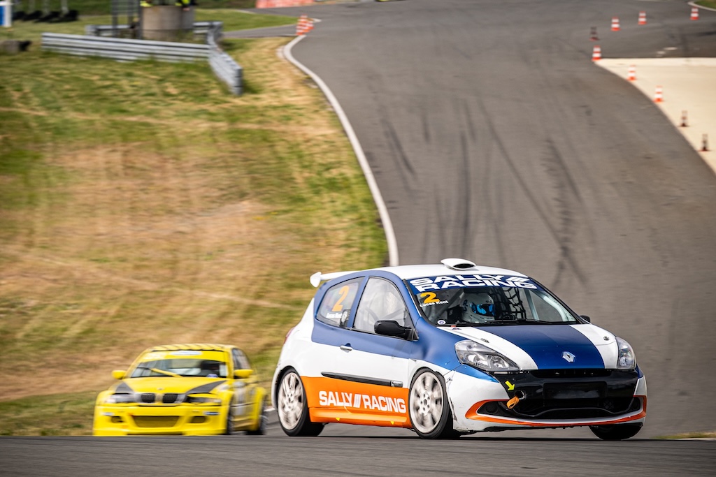 Nordjyde i rød Honda løb med sejrene på Ring Djursland.
(Foto: Grippo)